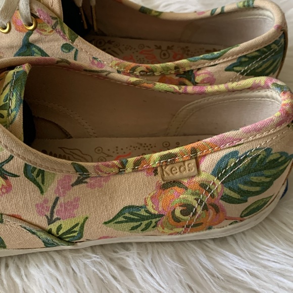 Rifle Paper Co X Keds Champion in Jardin de Paris print. Size 8.5 EUC!! - Picture 11 of 14